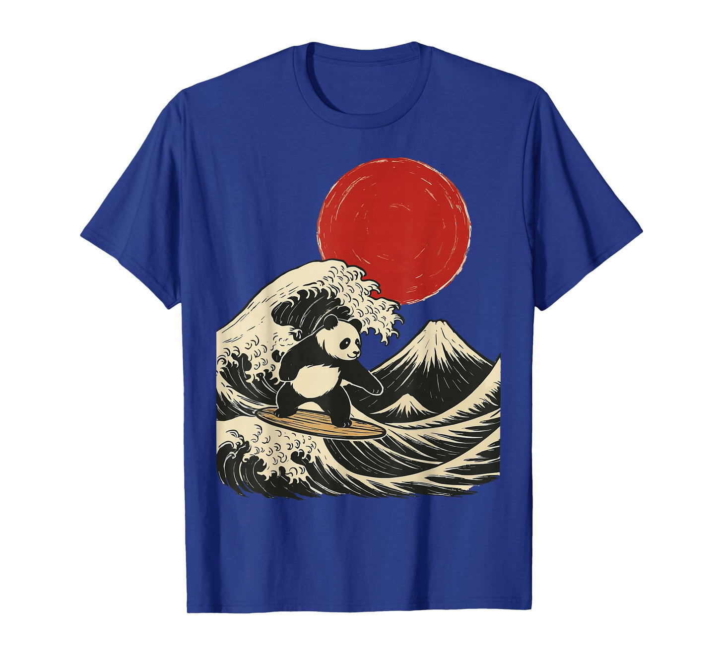 Panda Surfing Japanese T-Shirt