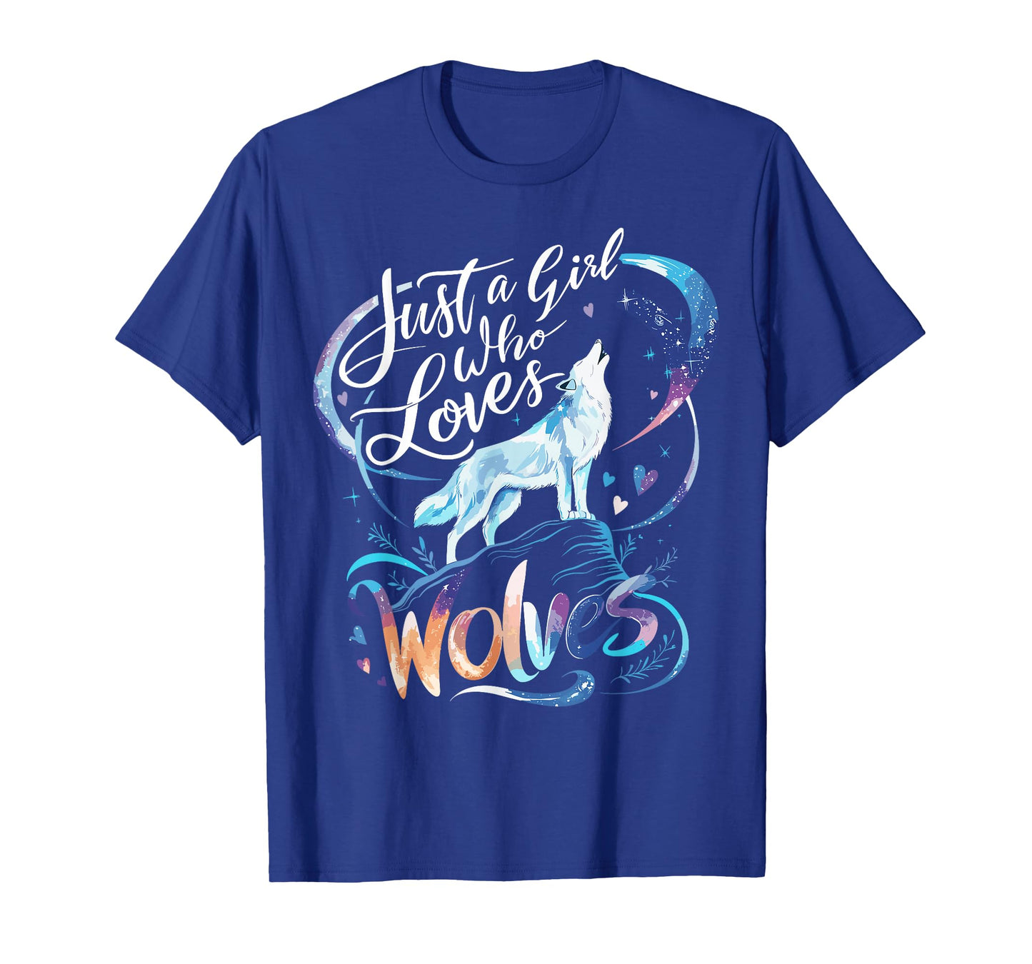 Cute Wolf Just a Girl Who Loves Wolves T-Shirt