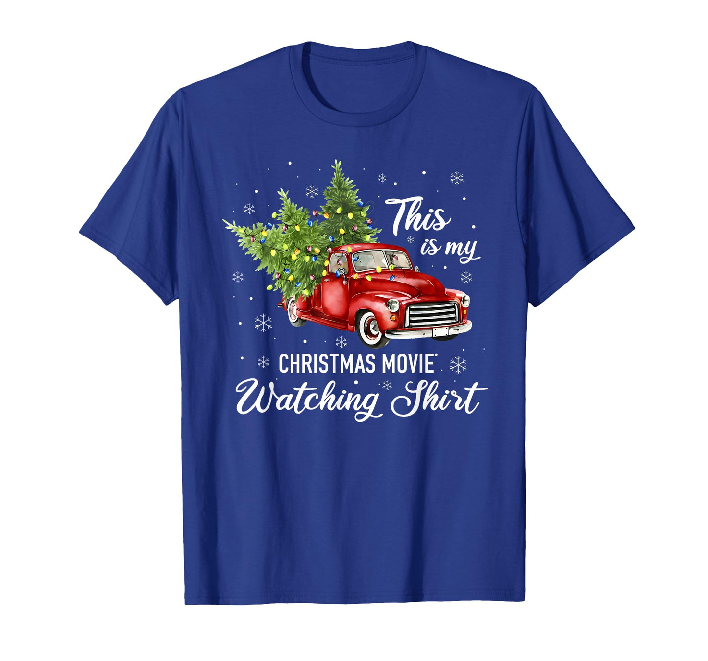This is My Christmas Movie Watching Shirt Vintage Red Truck T-Shirt