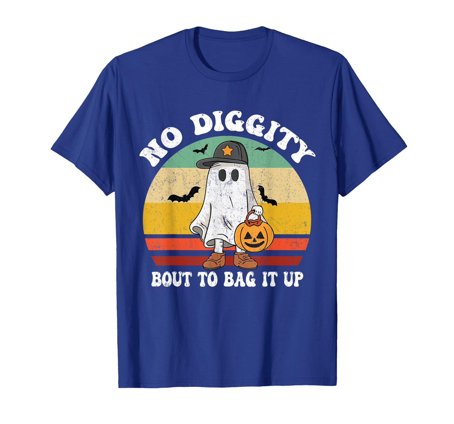 No Diggity Bout To Bag It Up Cute Ghost Halloween T-Shirt