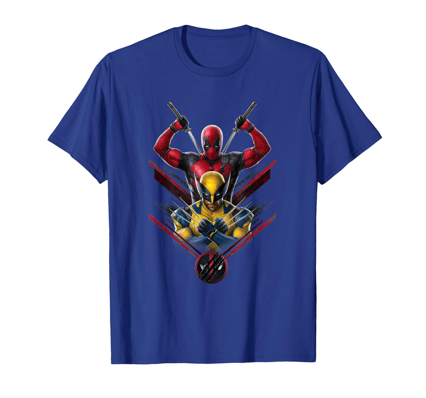 Marvel Studios Deadpool & Wolverine with Claw-Slashed Logo T-Shirt
