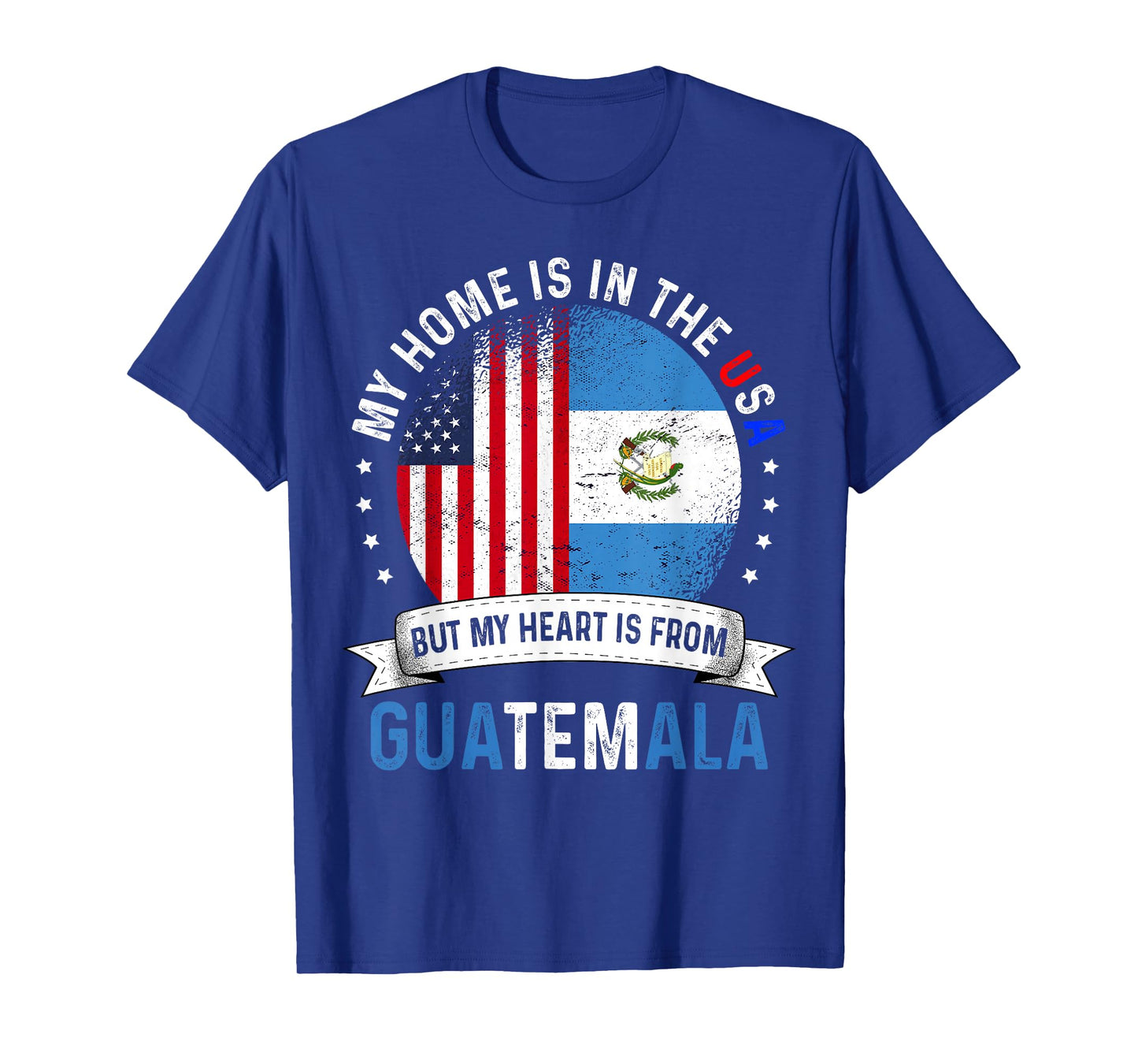Guatemalan American Patriot Heart is from Guatemala Flag T-Shirt Small
