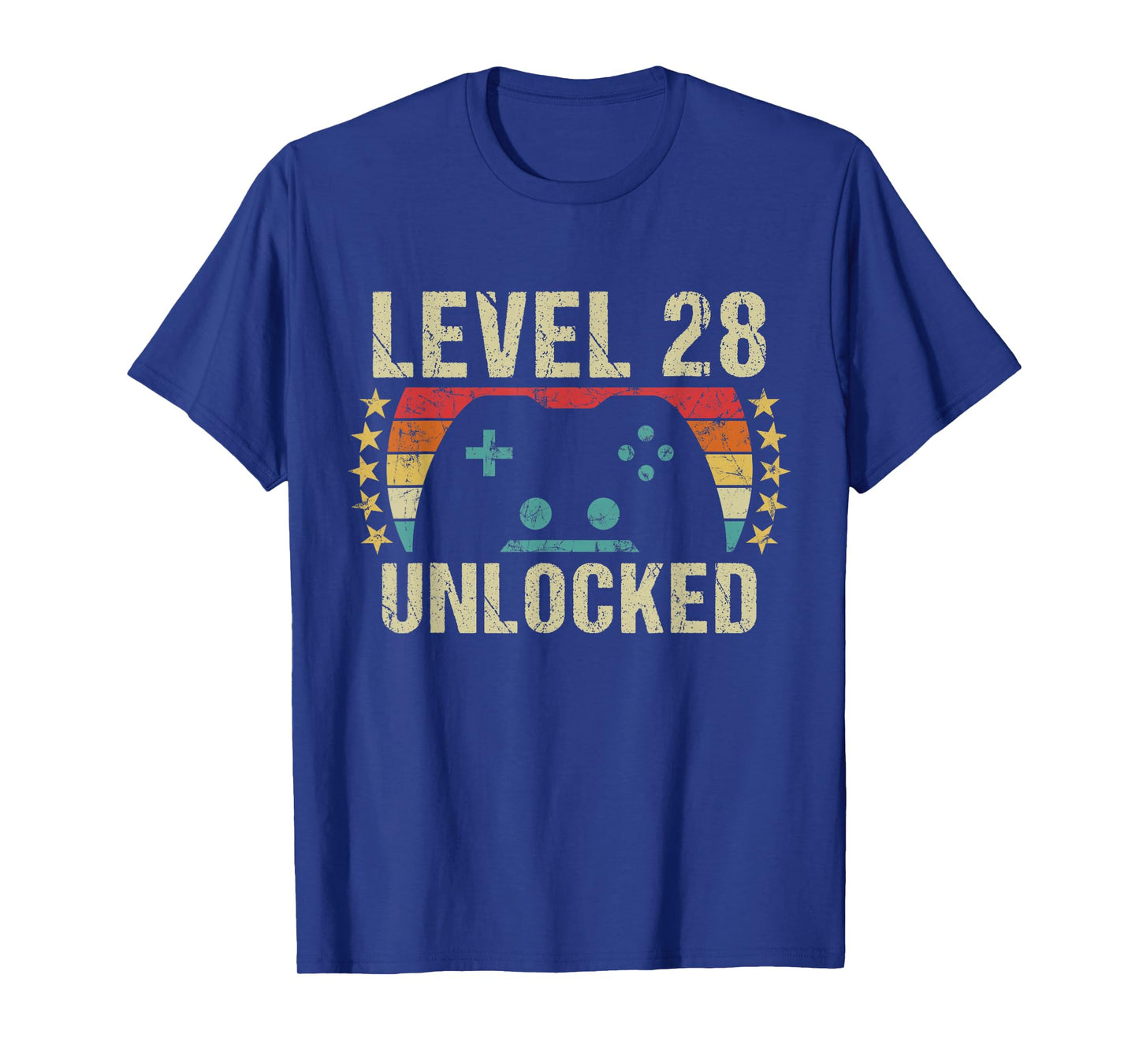 Gaming Vintage 28th Birthday Gift 28 Year Old Boy Girl Gamer T-Shirt