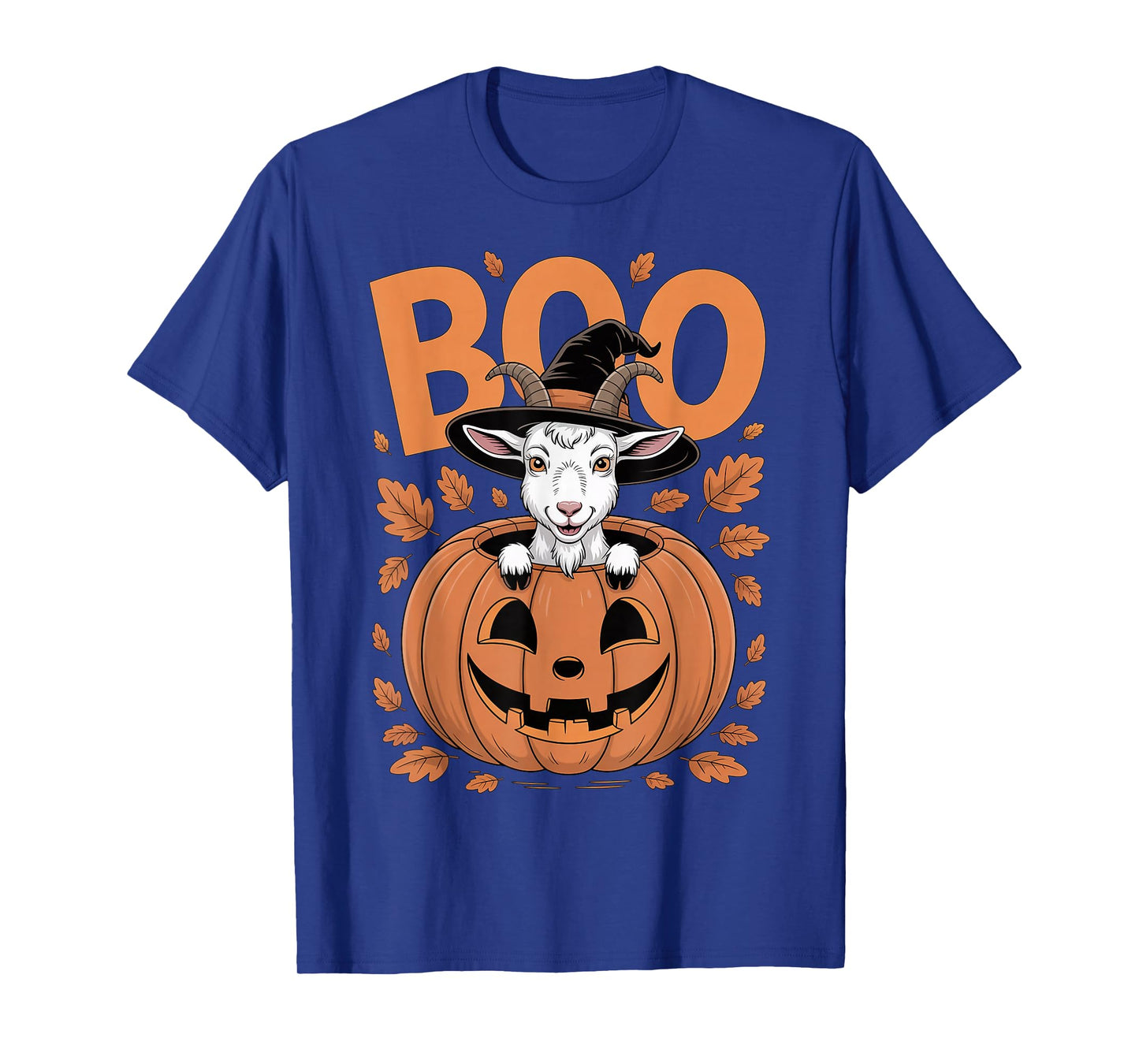 Goat Costume on Pumpkin Halloween Goat T-Shirt