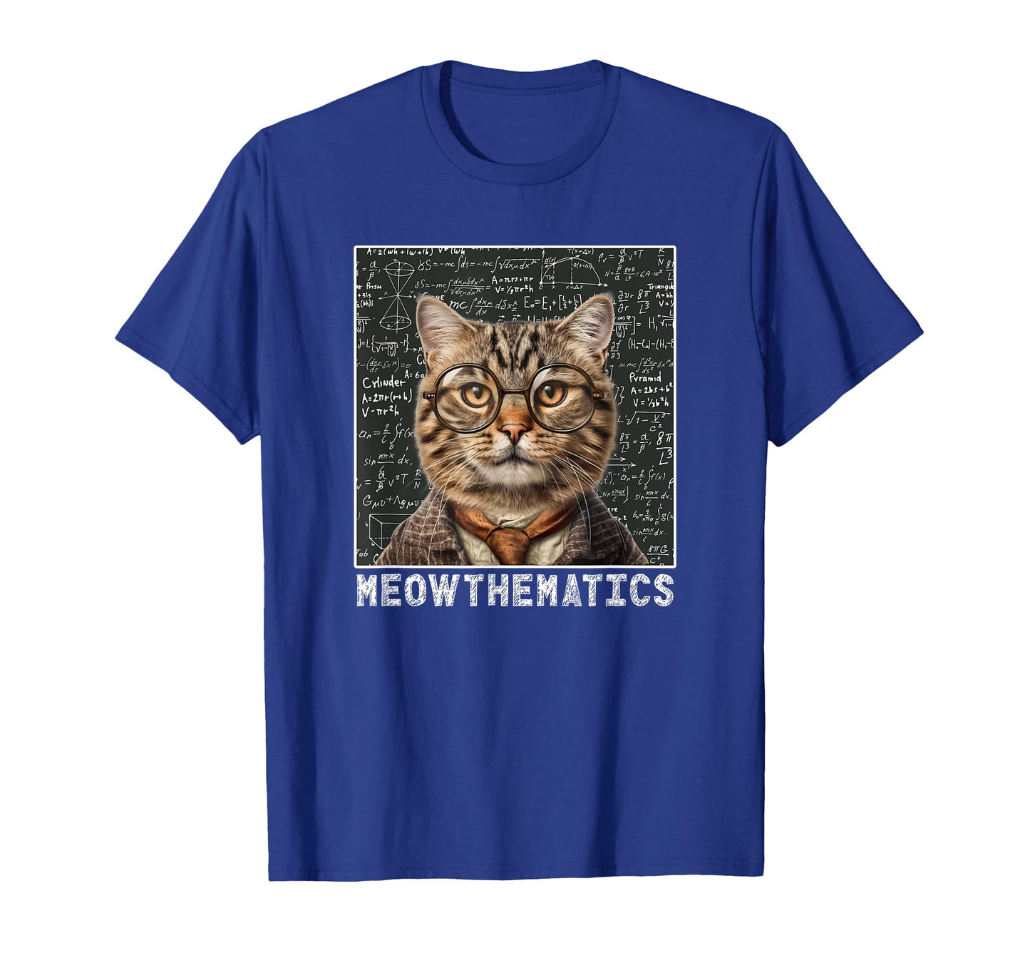 Only Laughs Apparel Meowthematics Cat Math Teacher T-Shirt