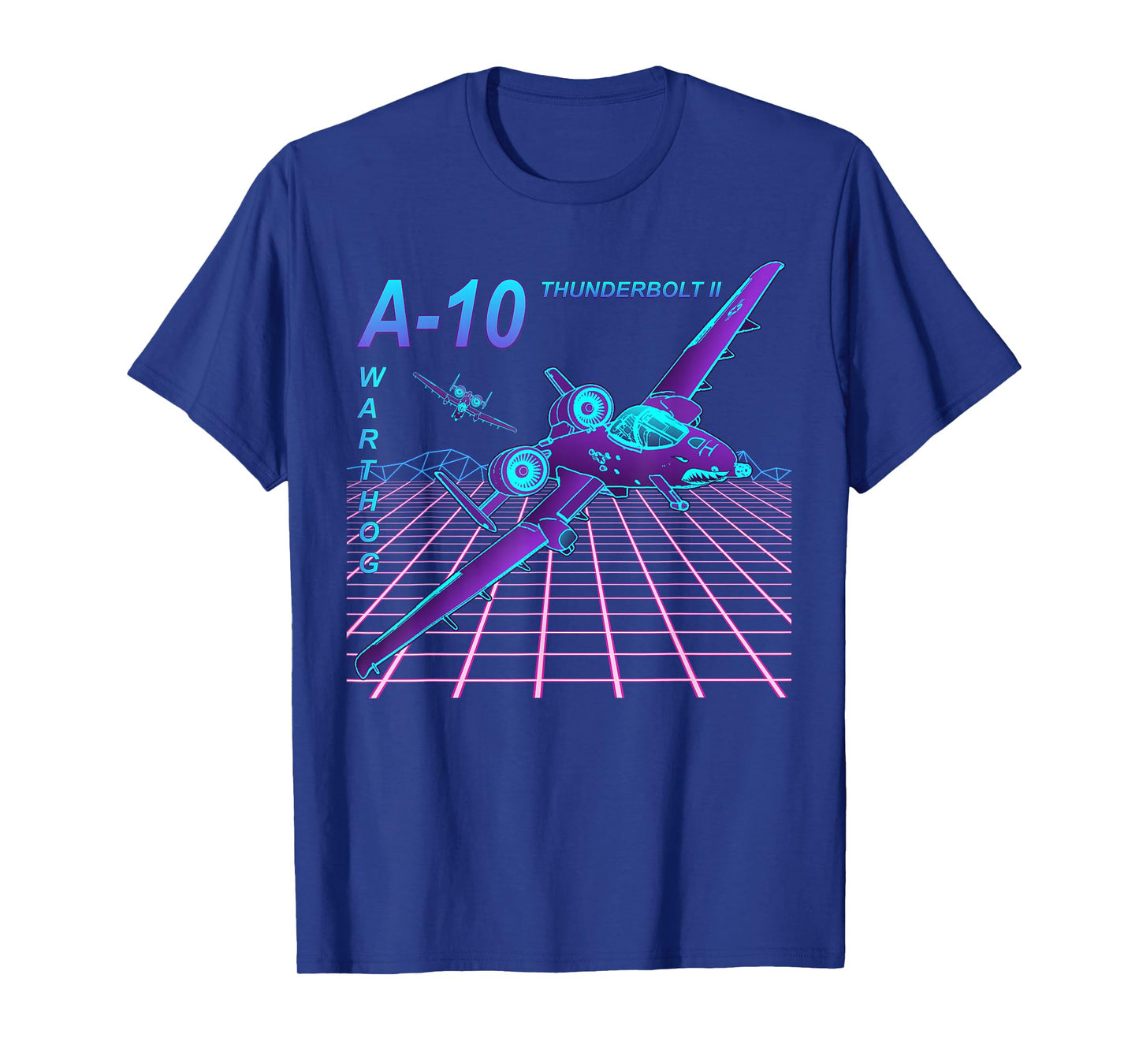 Dinosaurus Rekx A-10 Thunderbolt II Warthog Jet T-Shirt, Small