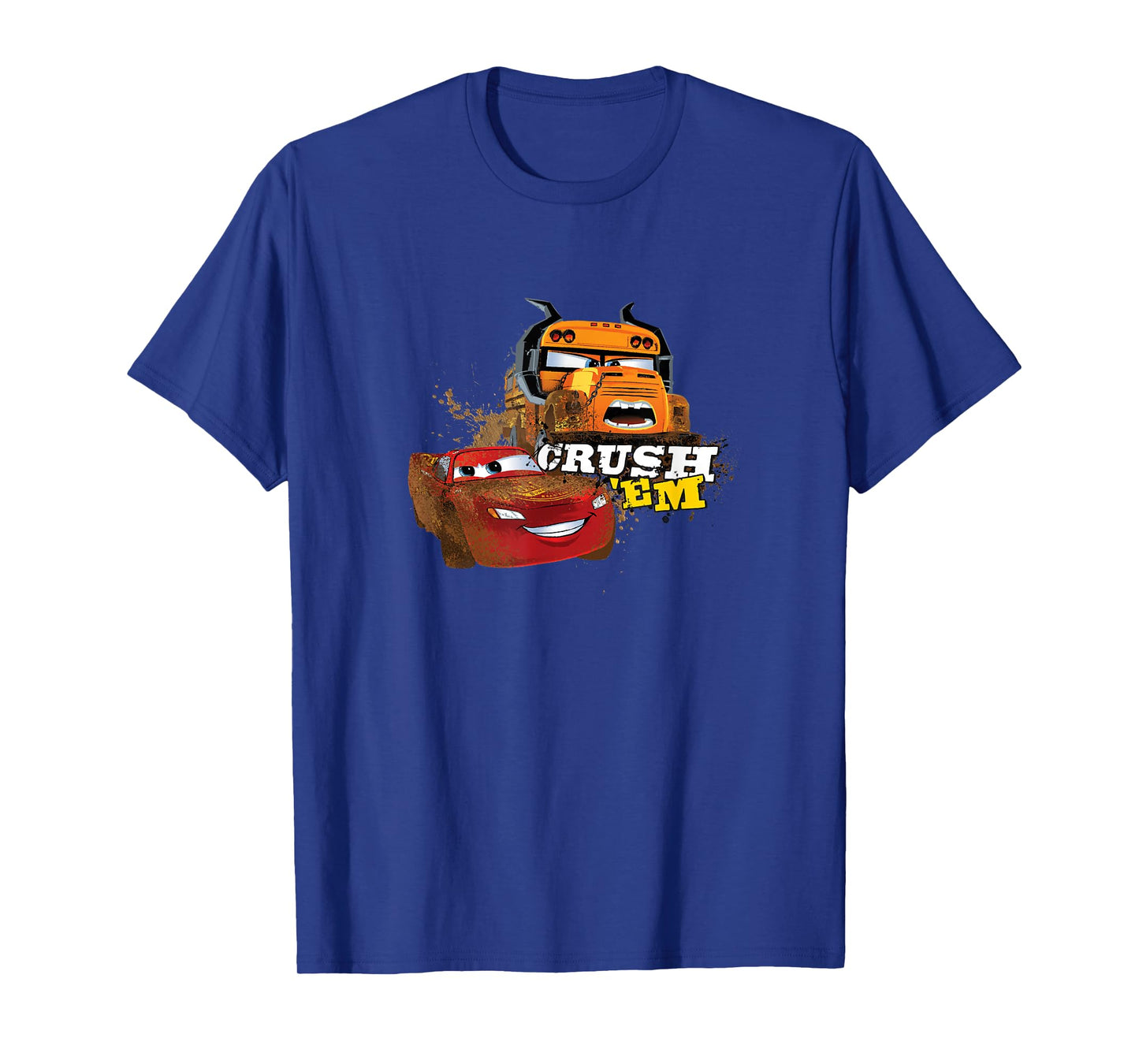 Disney Pixar Cars Crush 'Em Miss Fritter & McQueen Shot T-Shirt