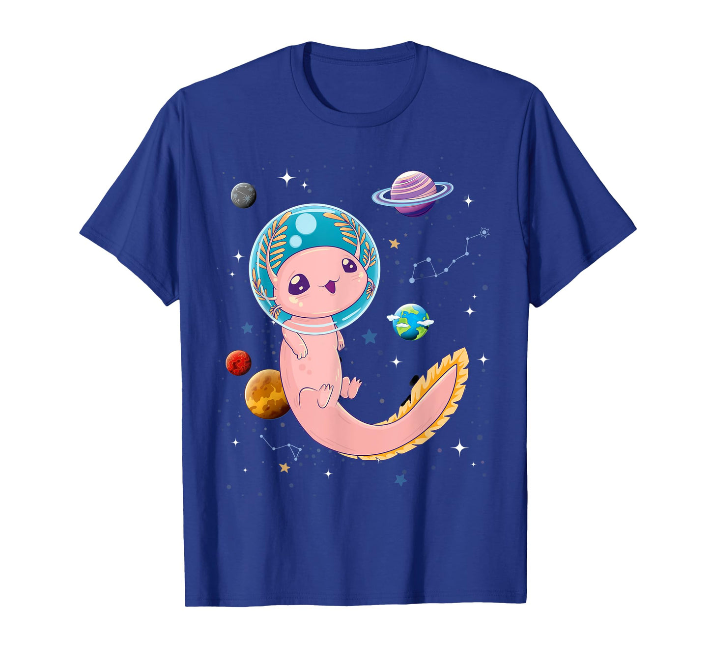 Cute Creepy Anime Pastel Goth Clothes Space Axolotl Kawaii T-Shirt