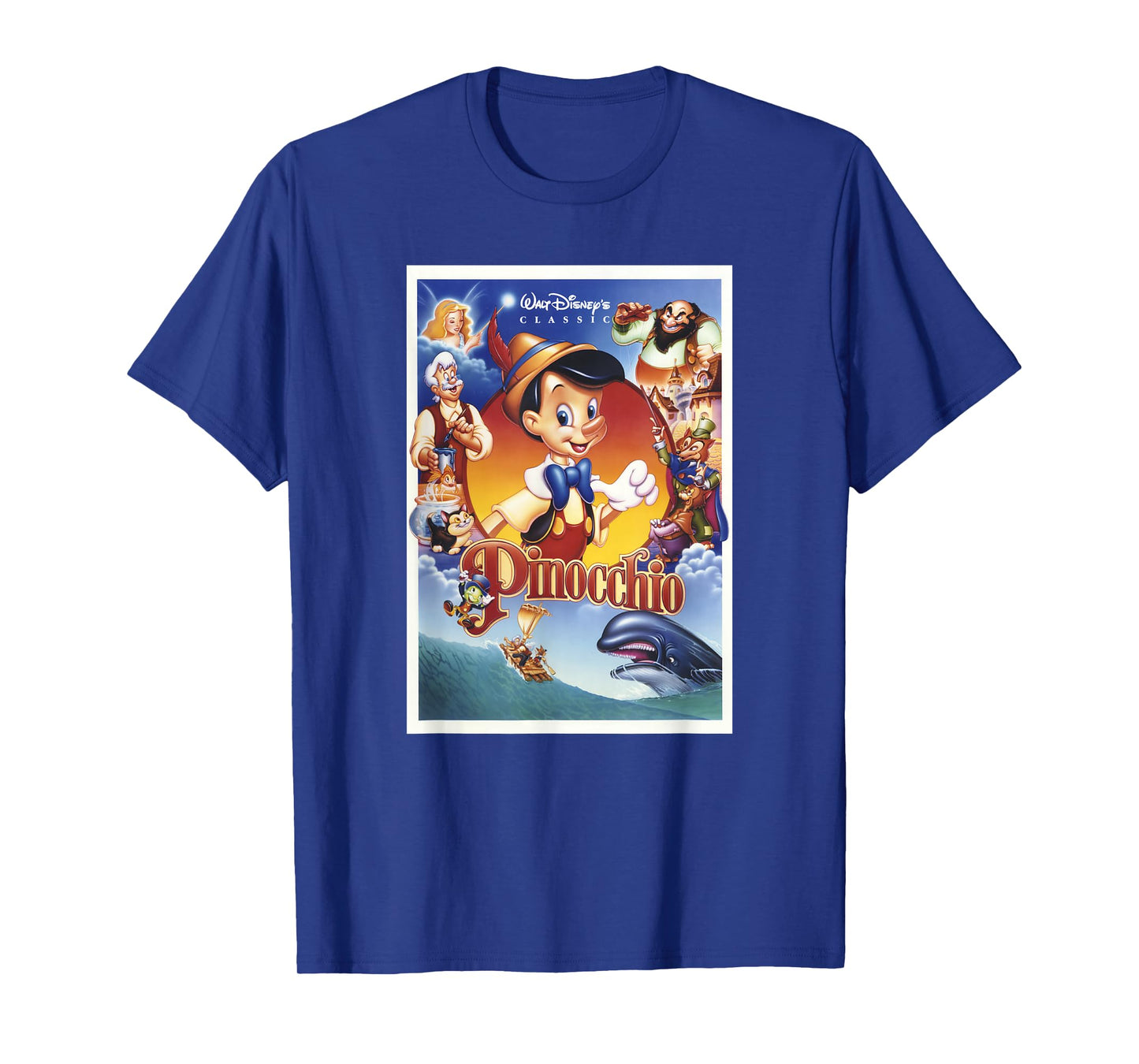 Disney Pinocchio Movie Poster Group Shot T-Shirt