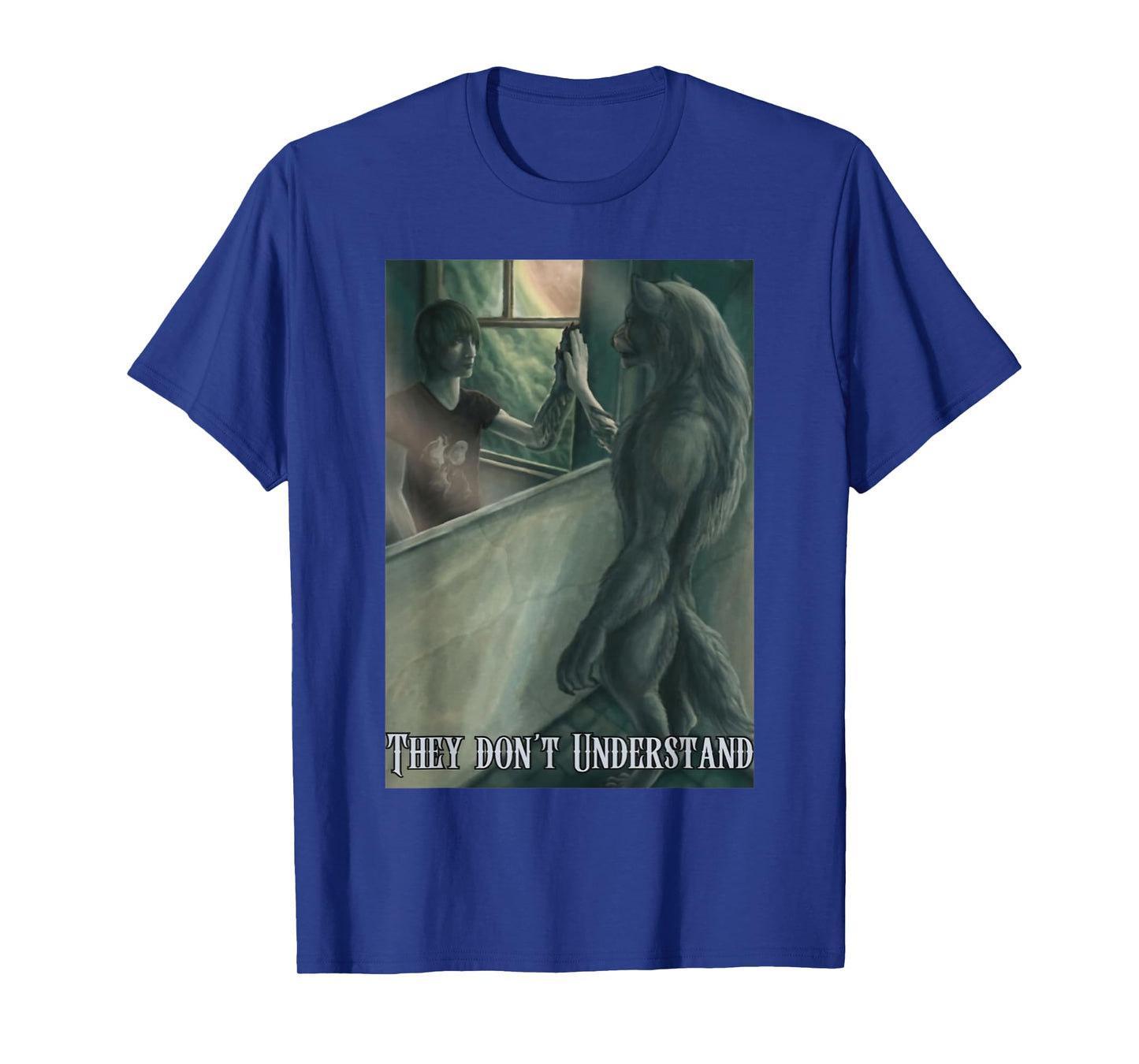 Werewolf Ripping Meme Alpha Wolf Werewolf Literally Me T-Shirt