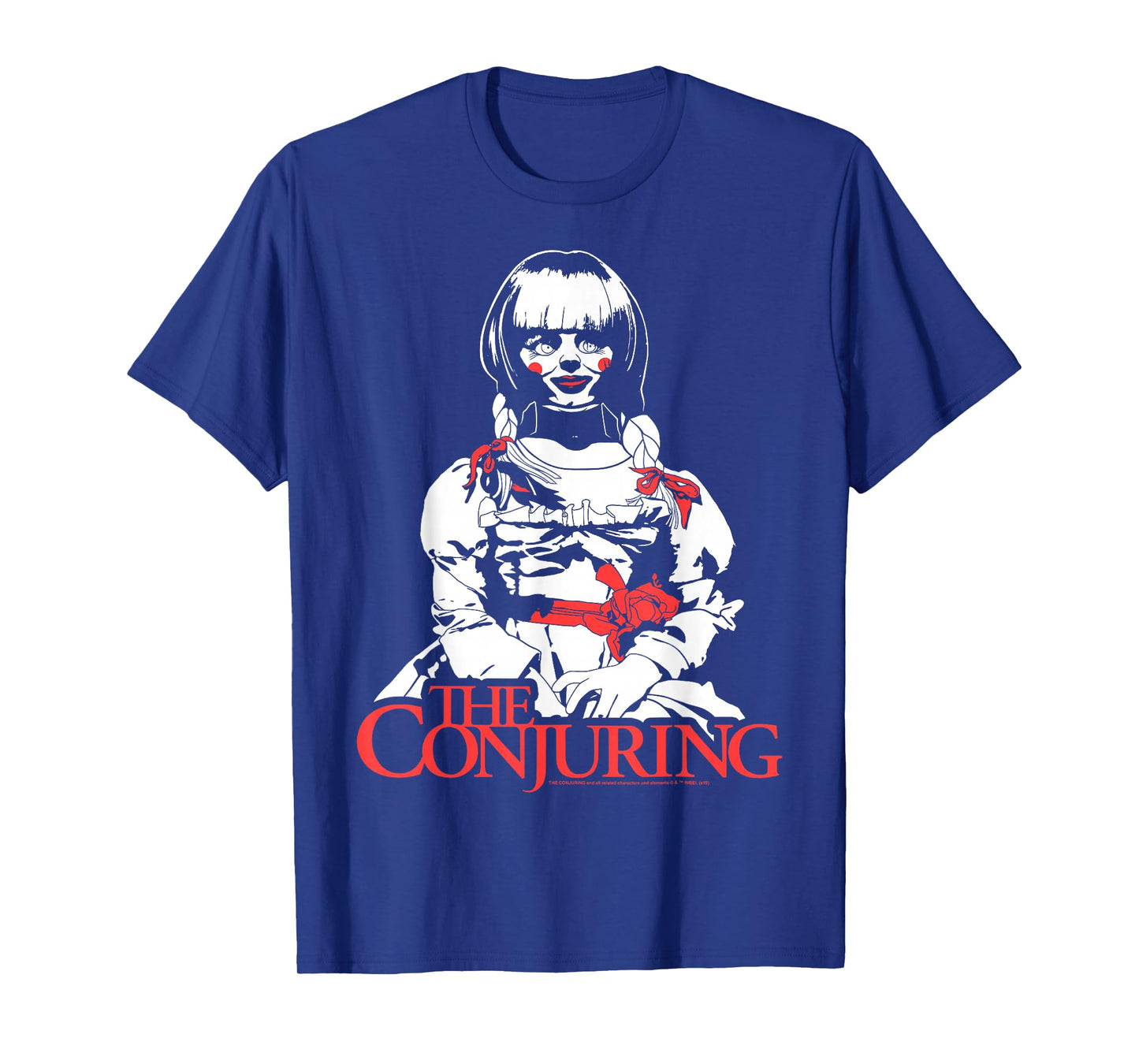 The Conjuring Unisex Adult T-Shirt - Annabelle Horror Movie Shirt - Black - Short Sleeve - Classic Fit - Halloween - Cartoon Pattern