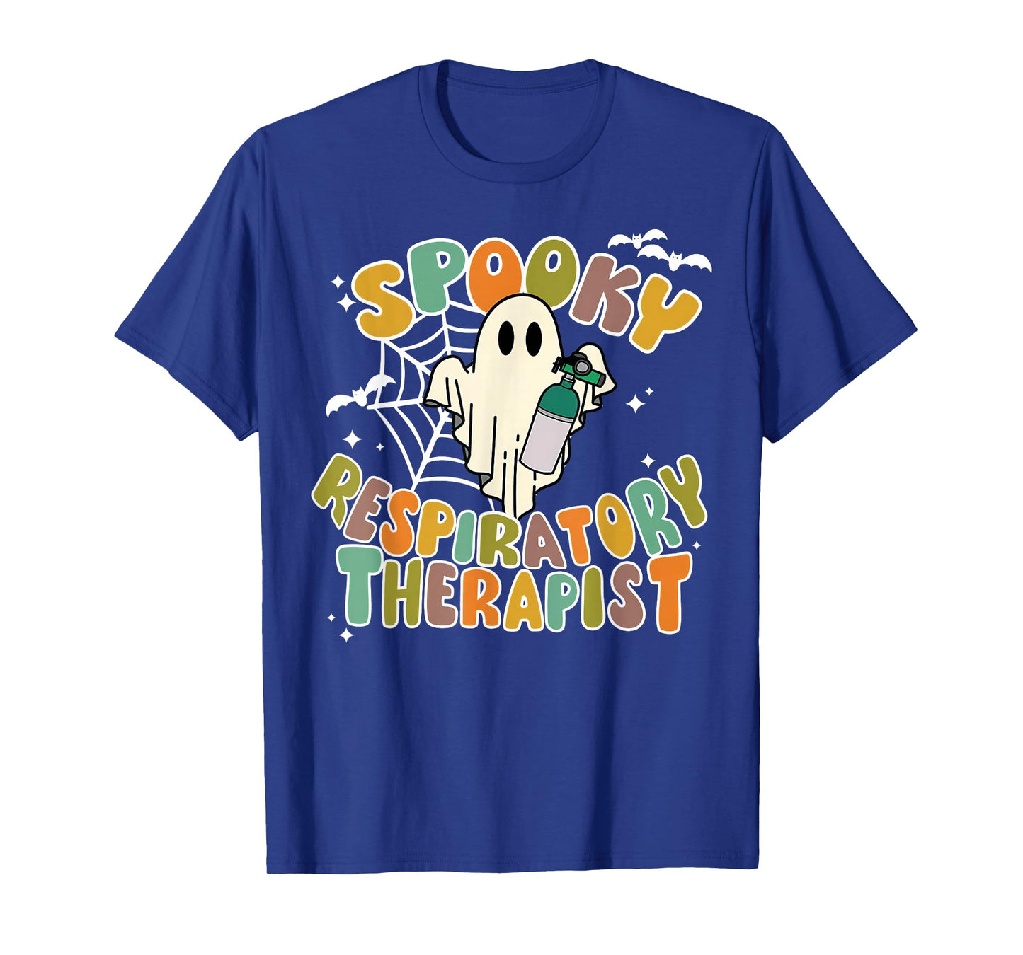 Spooky Respiratory Therapy RT Ghost Halloween CRT RRT Nurse T-Shirt