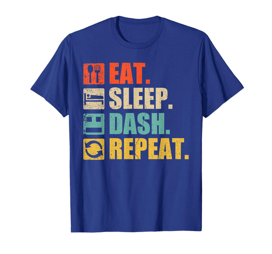 Retro Eat Sleep Dash Repeat Video Game T-Shirt