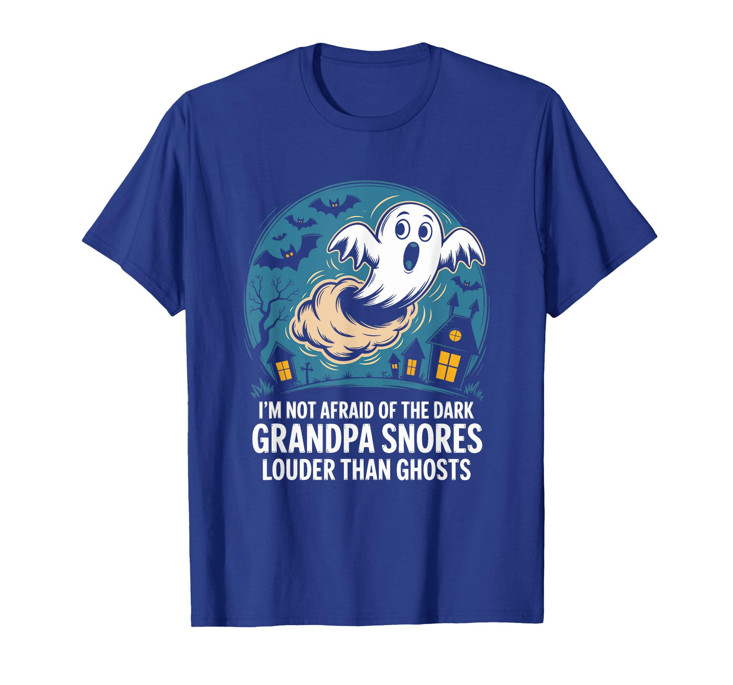 Grandpa Snores Louder Than Ghosts' Grandkids Halloween T-Shirt