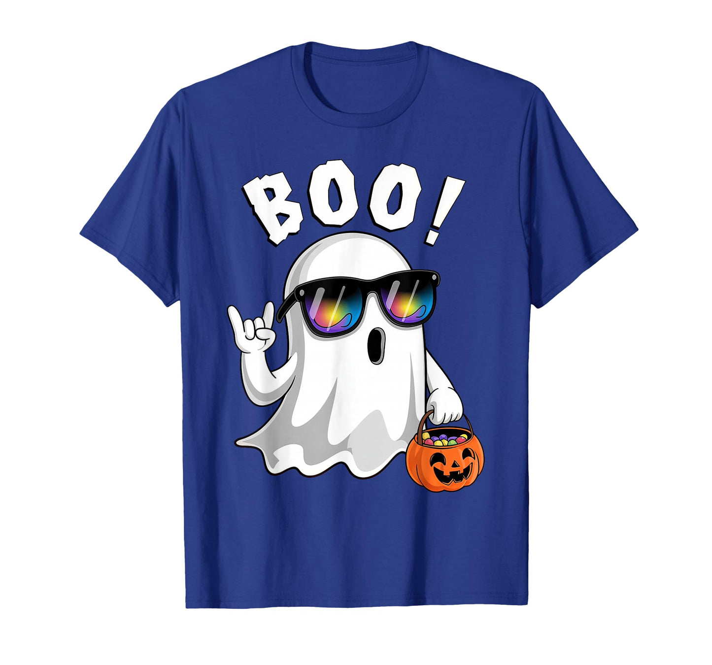 Rock Ghost Retro Halloween T-Shirt