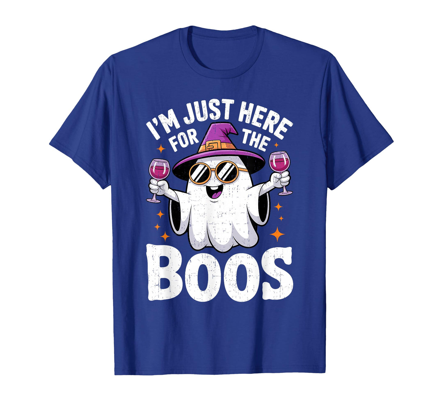 I'm Just Here for The Boos Funny Ghost Halloween Men Women T-Shirt