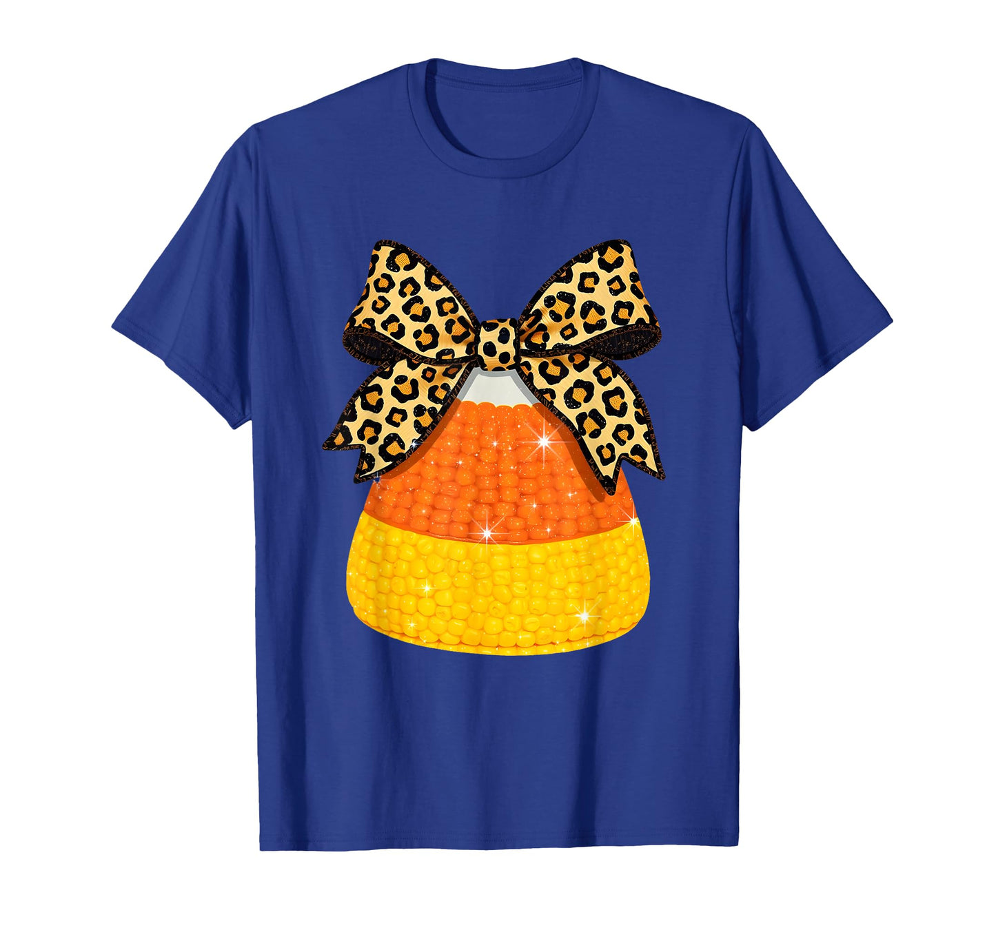 Coquette Bow Corn Candy Retro Halloween Women Kids T-Shirt