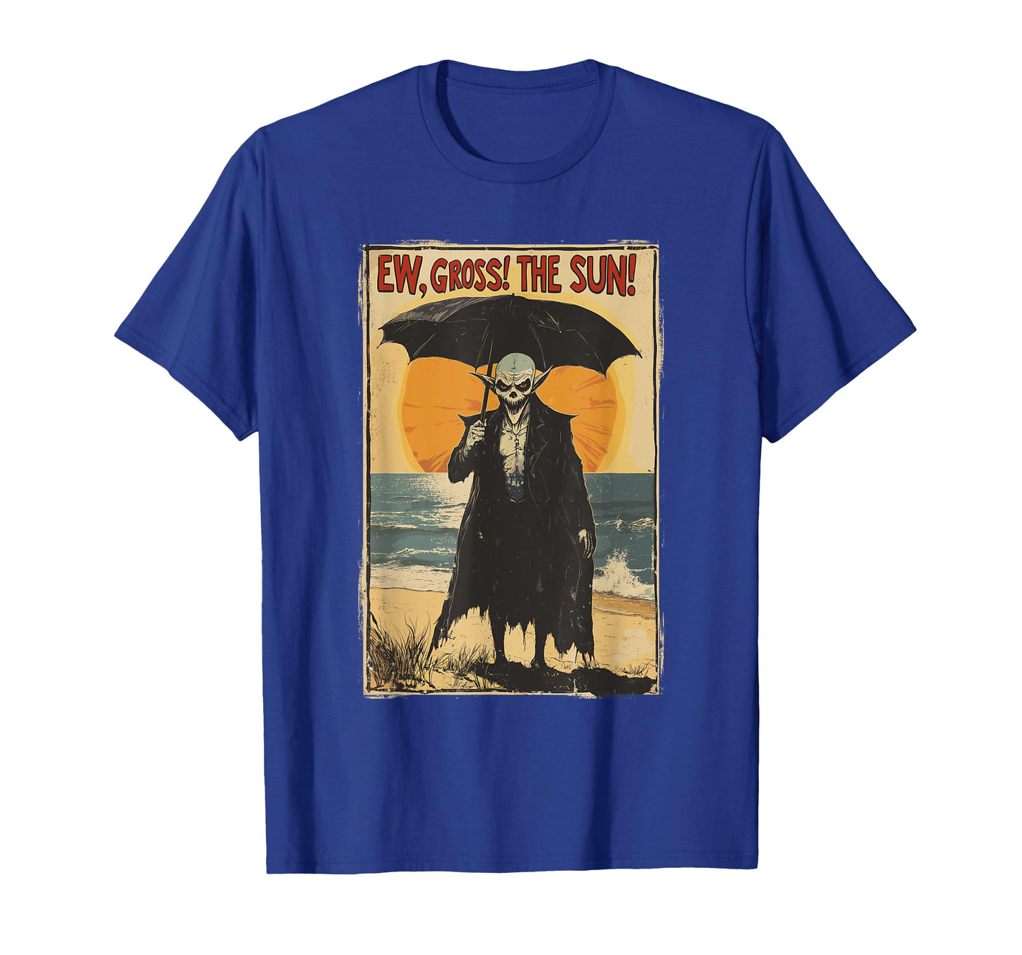 Summer Goth Vampire Beach Funny Emo Gothic Ew Gross The Sun T-Shirt