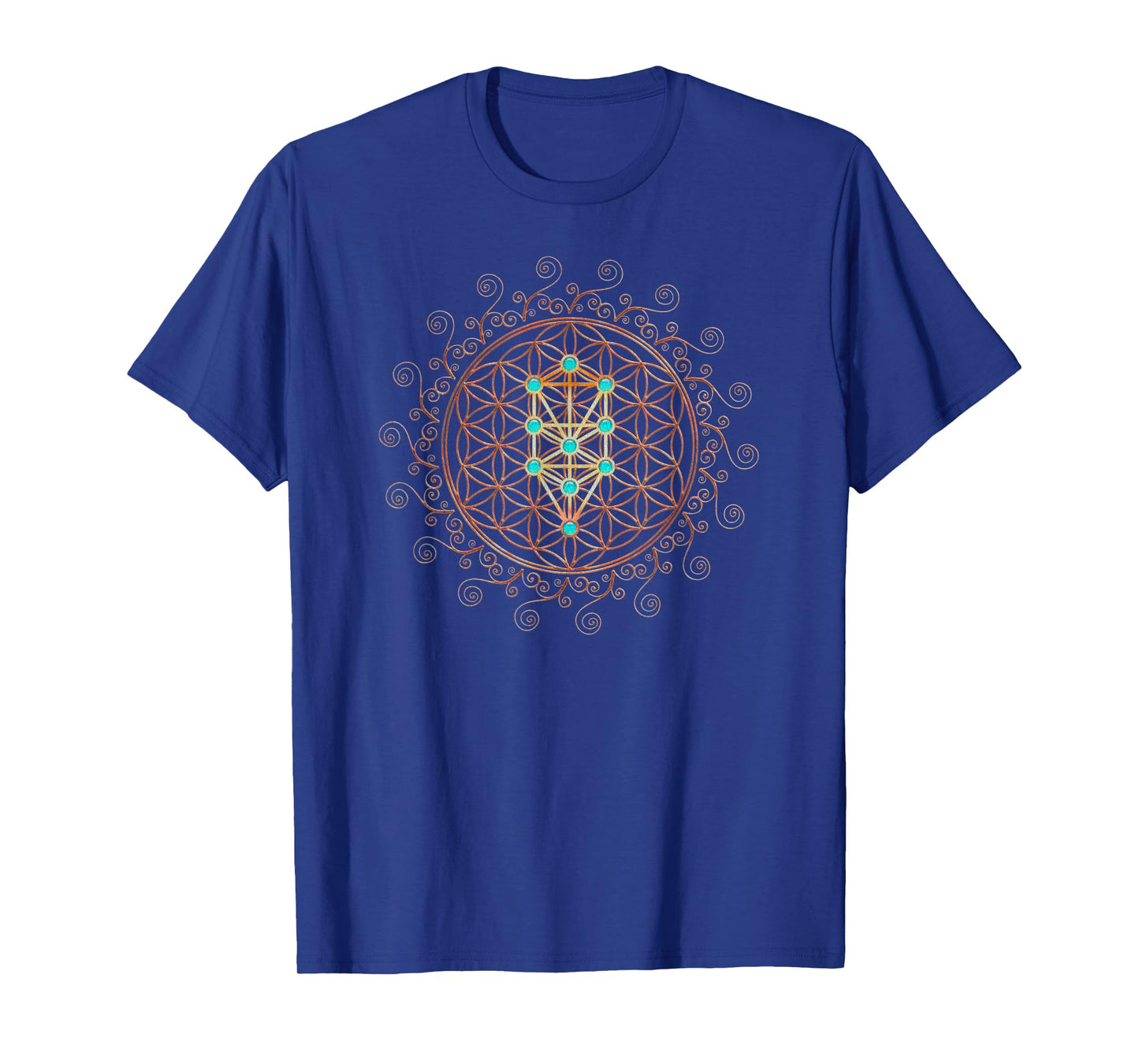 Flower Life, Tree of Life, Sacred Geometry, Kabbalah T-Shirt
