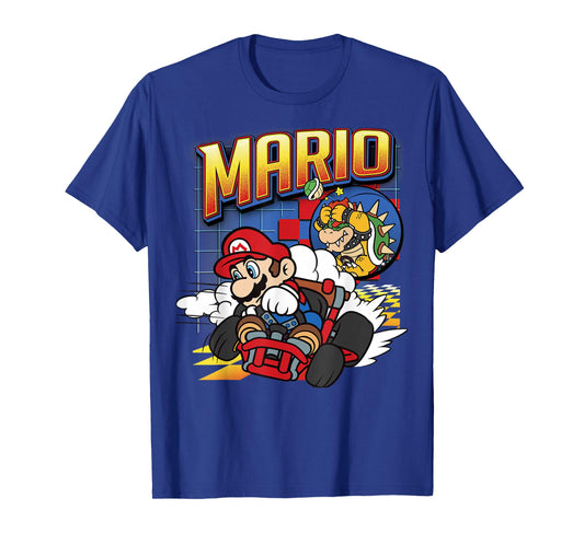 Mario Kart Bowser Mario Racing Graphic T-Shirt T-Shirt