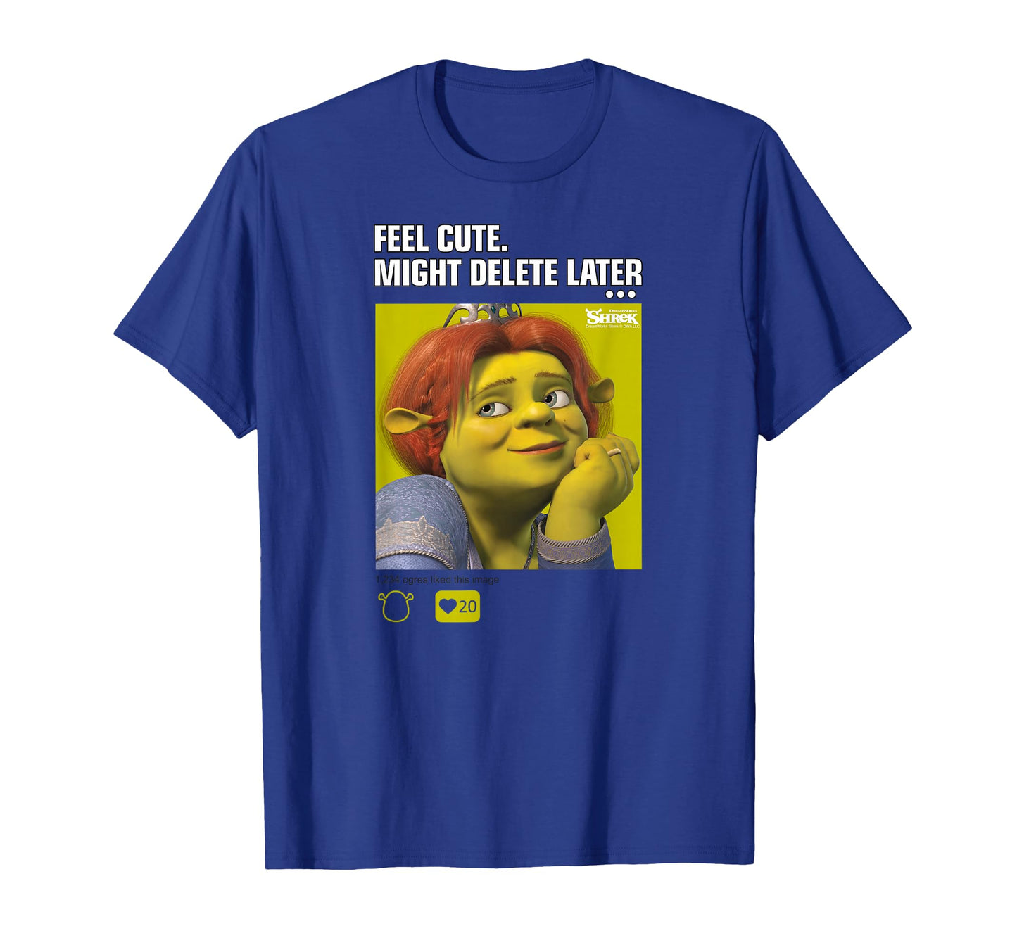 Shrek Fiona Feel Cute Might Delete Later Meme T-Shirt