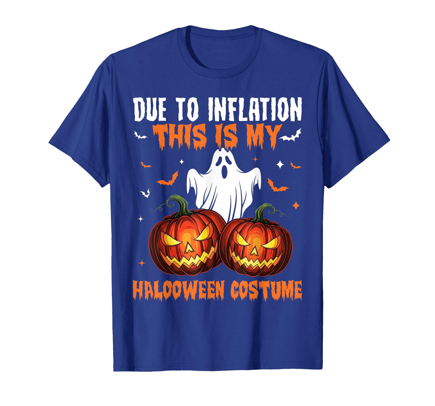Funny Due to Inflation This is My Halloween Costume Pumpkin T-Shirt