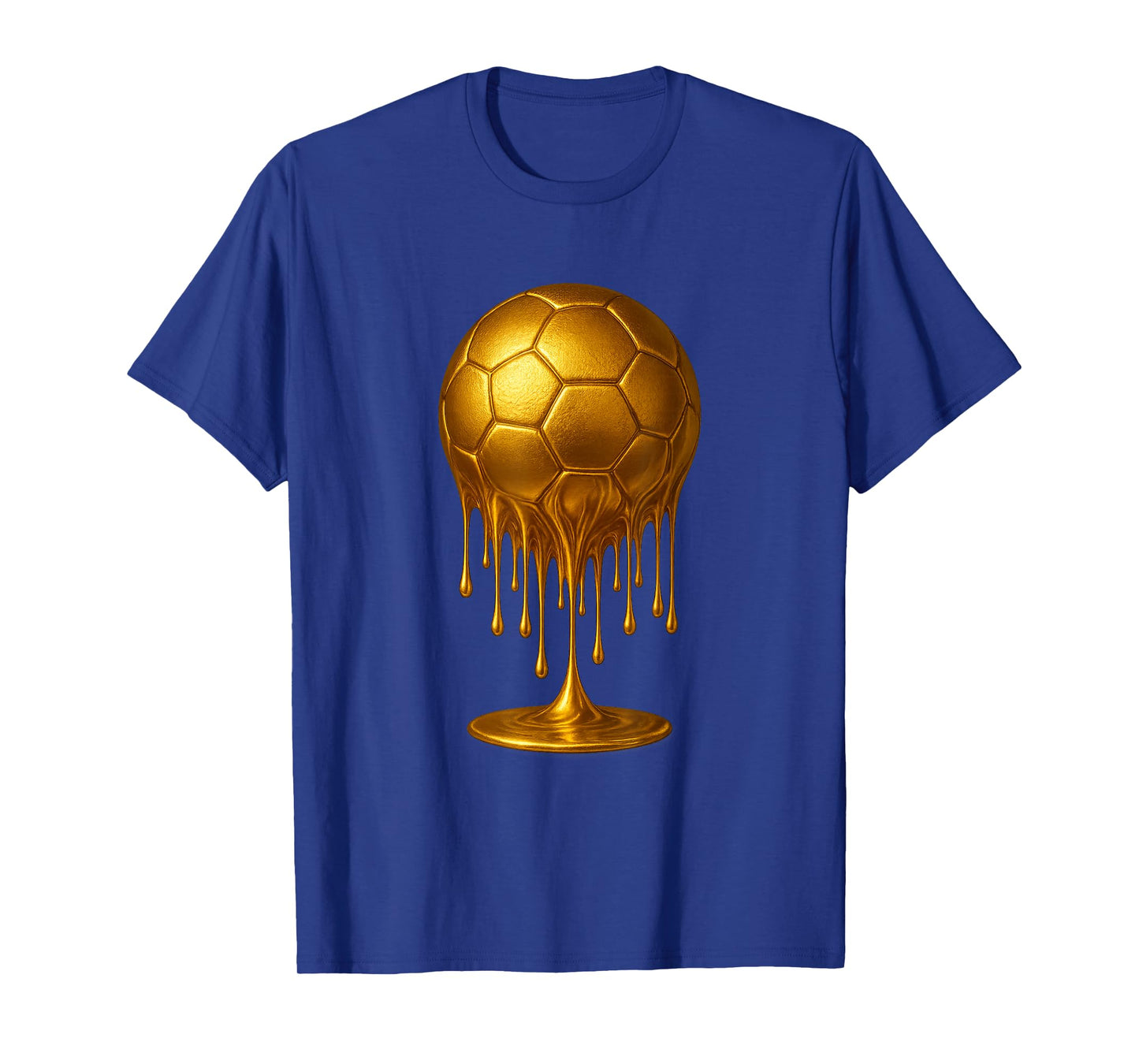 Soccer Drip Drippy Gold Spirit Wear Game Day Boys Youth T-Shirt