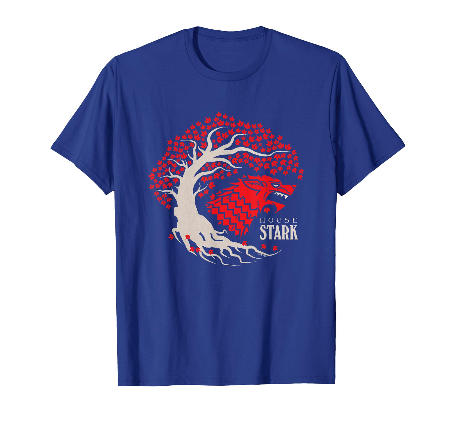 Game Of Thrones Iconic House Stark Epic Wolf Big Chest Logo T-Shirt