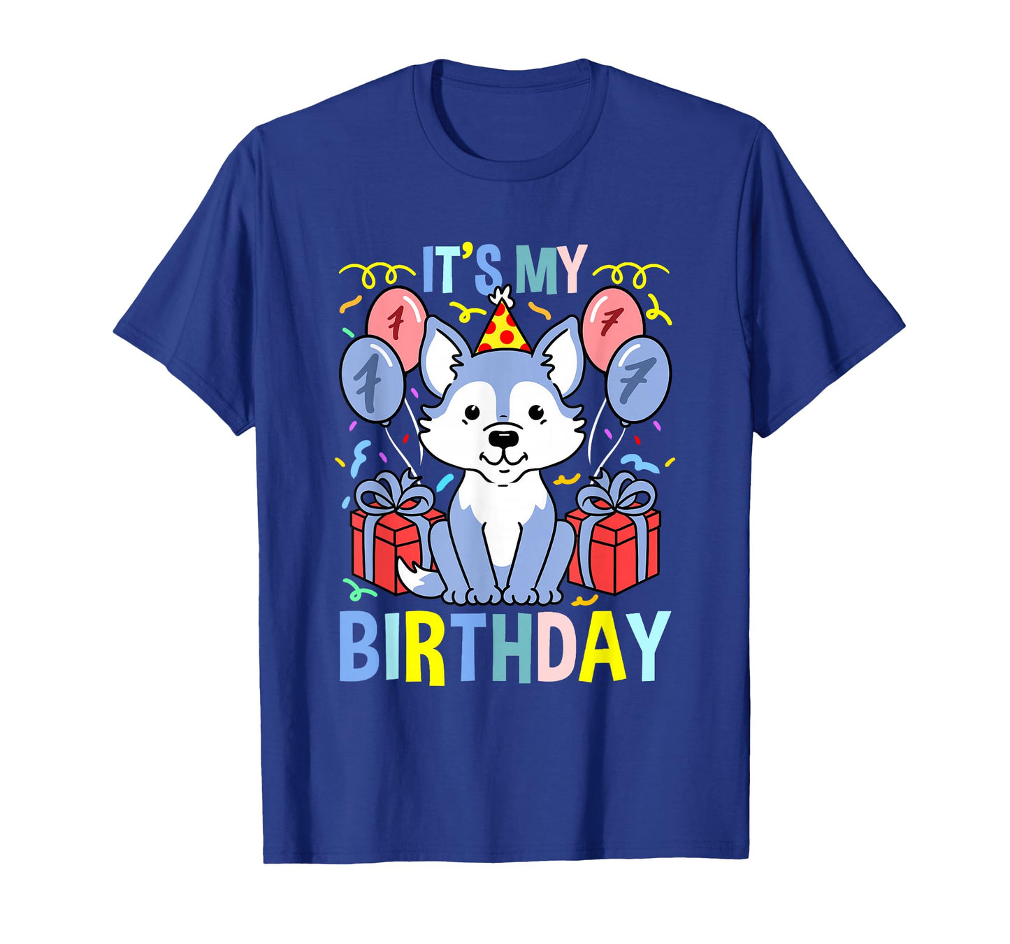 Its My 7th Birthday Wolf T-Shirt
