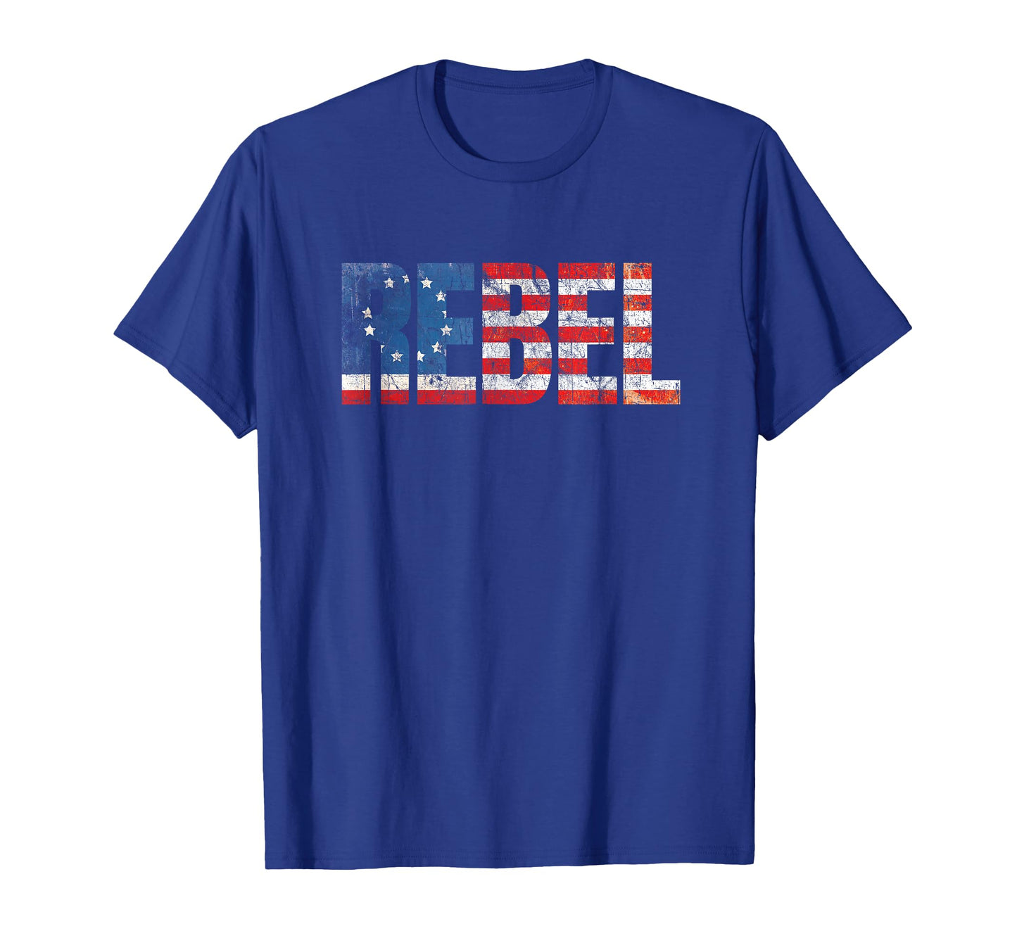 Rebel Betsy Ross American Flag 1776 Vintage Distressed T-Shirt
