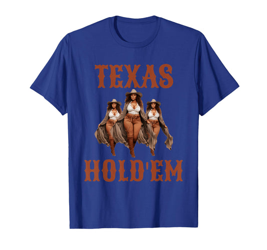 Texas Hold em African American Cowgirl T-Shirt