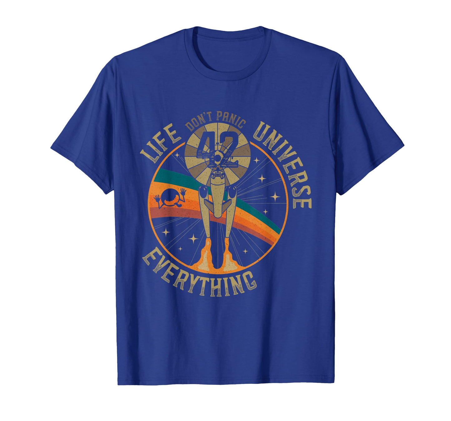 Vintage 42 Answer to Life The Universe and Everything Retro T-Shirt