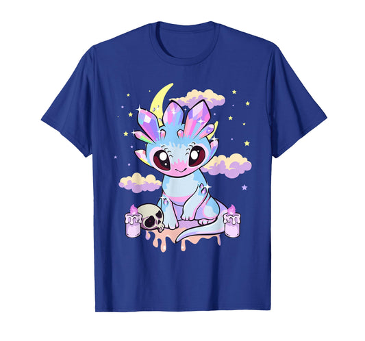 Pastel Goth Kawaii Cute Crystal Dragon Girls Women T-Shirt