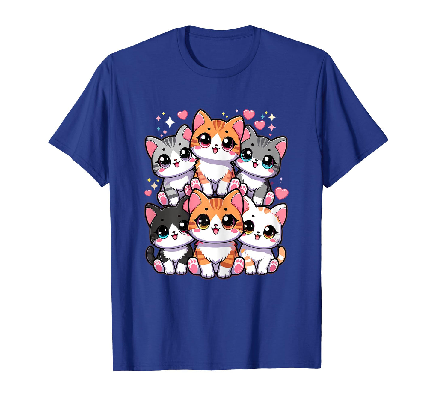 Cats Kawaii Funny Kitten Cat Women Kids T-Shirt