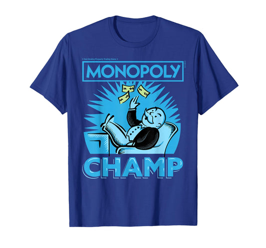 Monopoly Man Champ Money Toss Vintage Logo T-Shirt