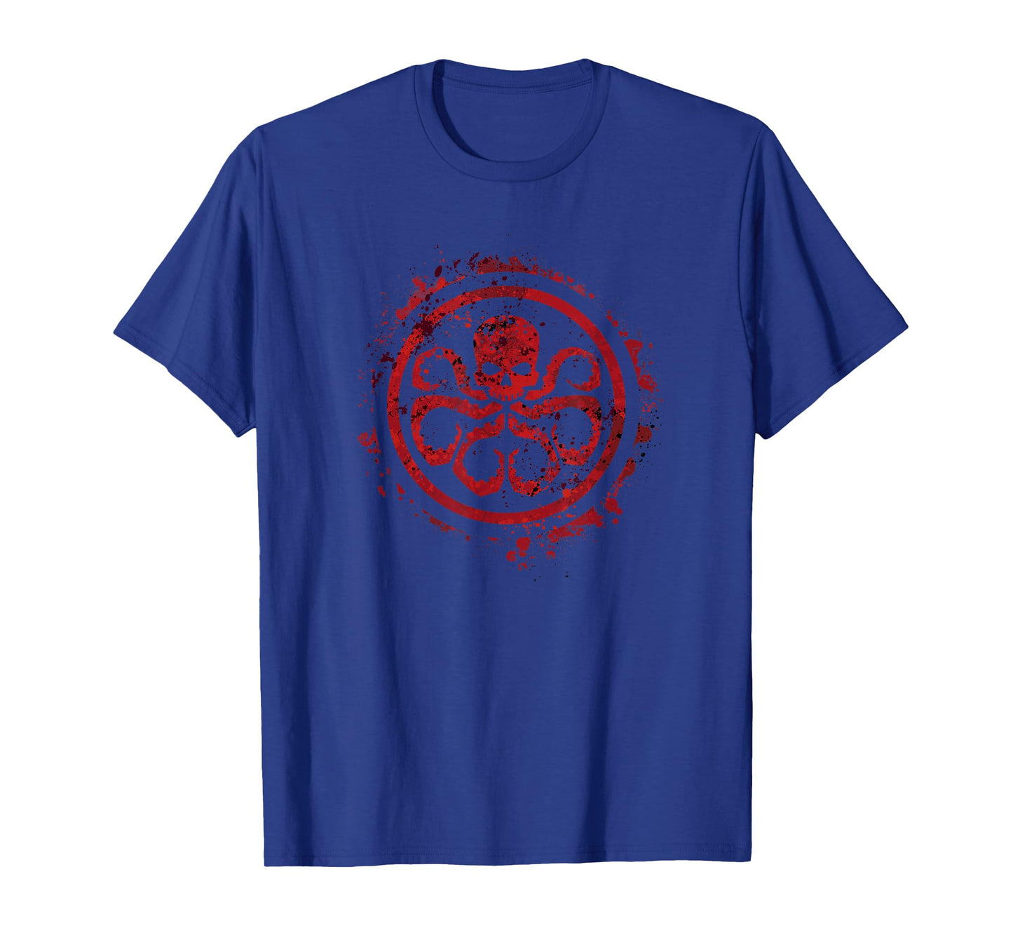 Marvel Hail Hydra Red Splatter Villain Logo T-Shirt