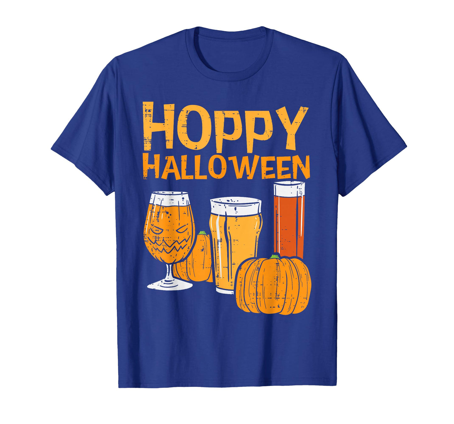 Hoppy Halloween Funny Dad Halloween Beer Men Grandpa Uncle T-Shirt