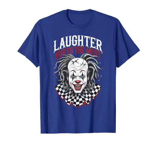 Terrifying Clown Face Killer Clown Costume Horror Vibes T-Shirt