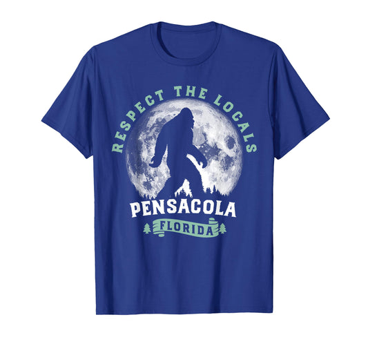 Pensacola Florida Respect the Locals Bigfoot Swamp Ape T-Shirt