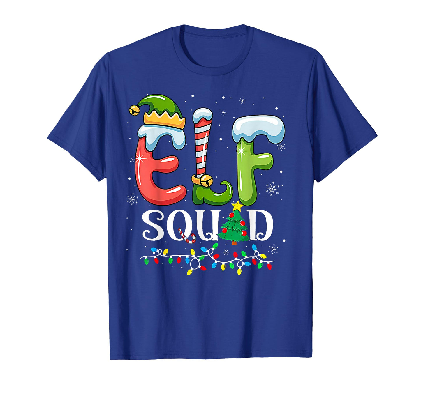 Elf Squad Christmas Family Matching Pajamas Elf Boys Kid Men T-Shirt