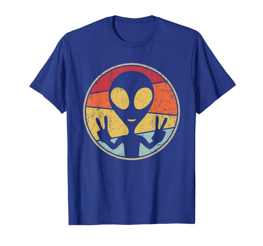 UFO Lover Funny Retro 80's Style Vintage Alien Space Gift T-Shirt