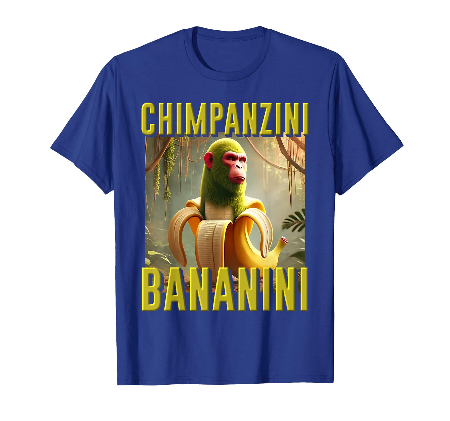 Internet Meme Hilarious AI Monster Joke Chimpanzini Bananini T-Shirt