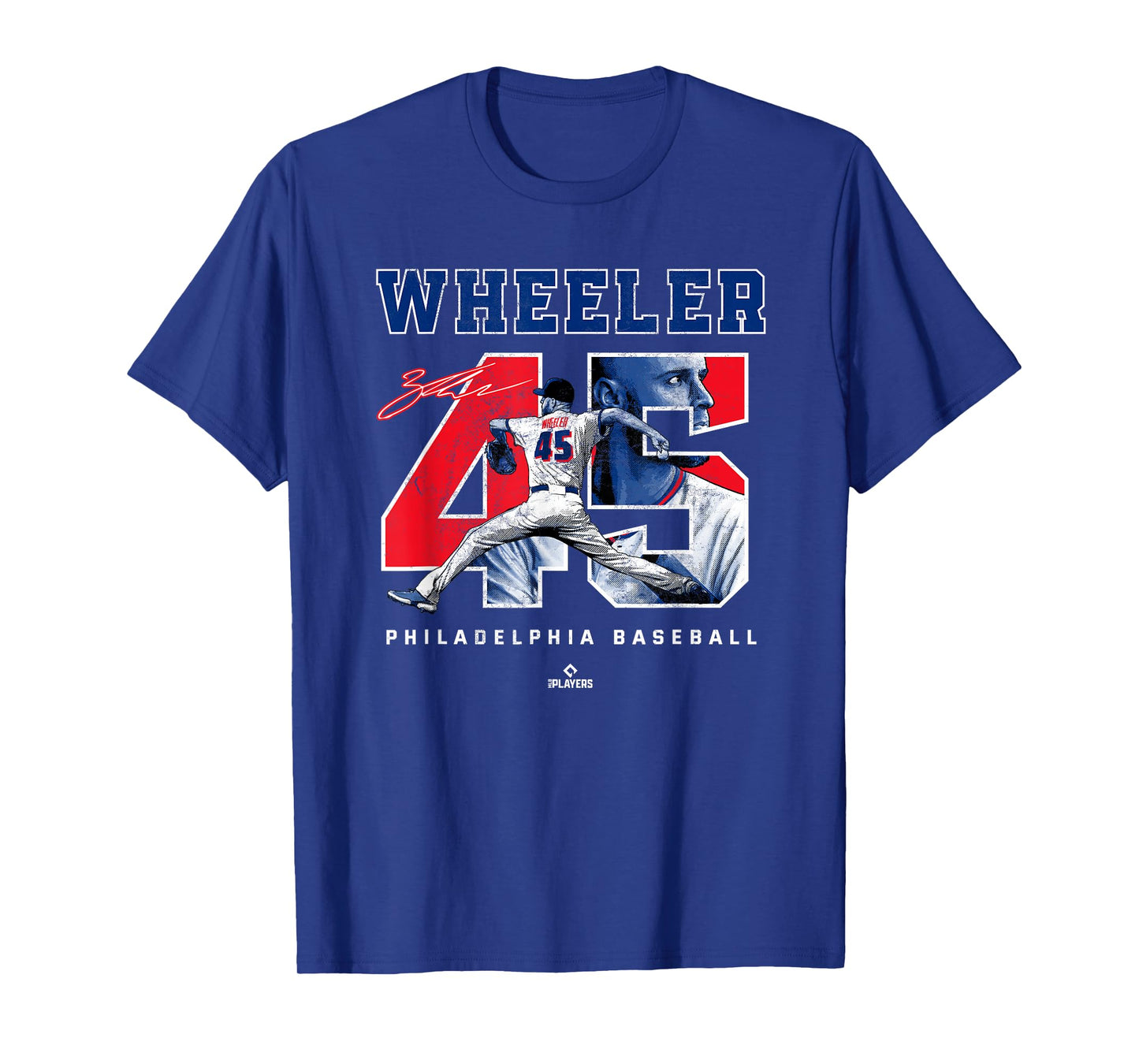 BallPark MVP Number and Portrait Zack Wheeler Philadelphia MLBPA T-Shirt