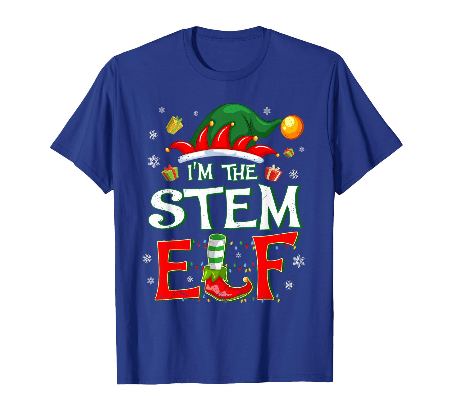 Im The STEM Elf Fun Christmas STEM Teacher Men Women Kids T-Shirt
