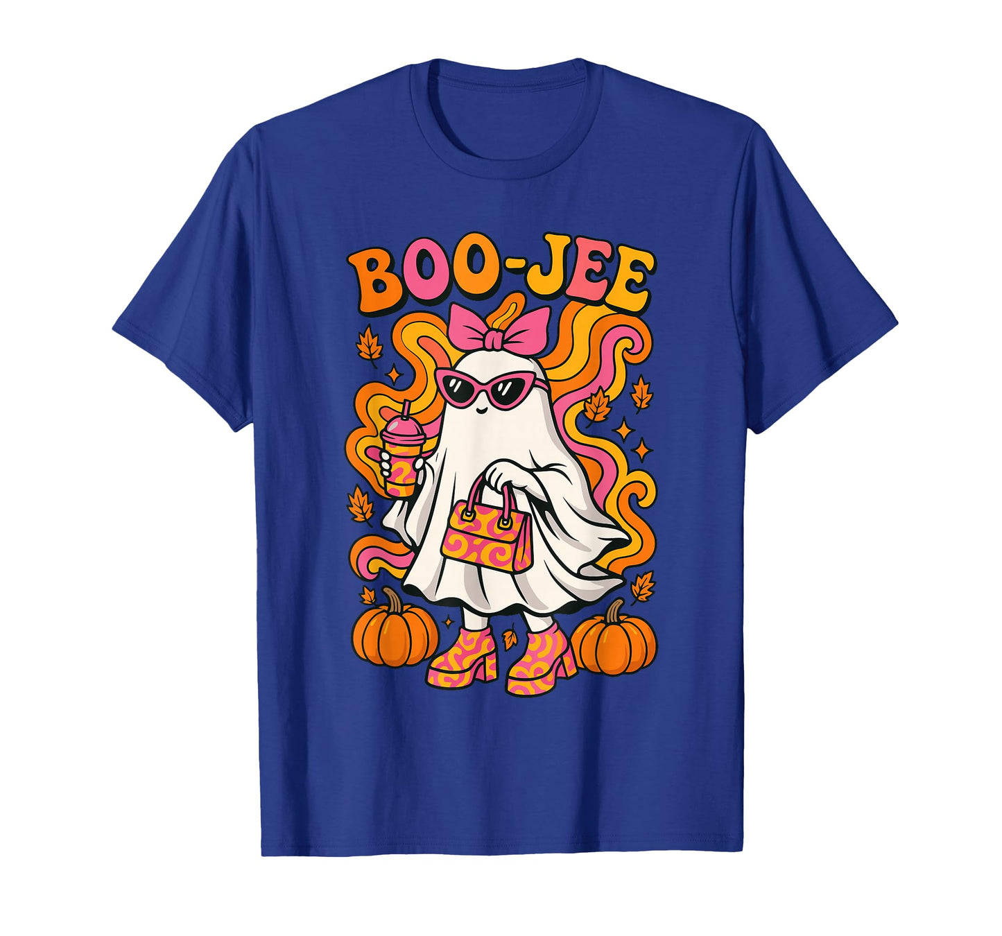 Boojee Halloween Shirt For Women, Cute Ghost Spooky Season T-Shirt