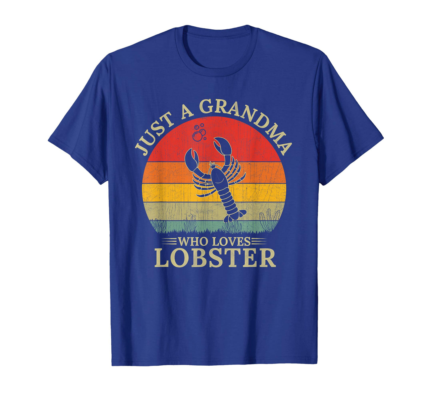Retro Lobster Design Just A Grandma Who Loves Lobster T-Shirt