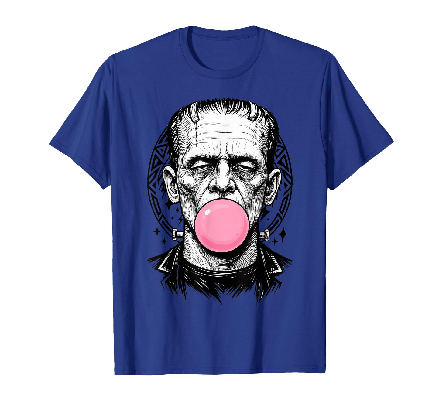 Frankenstein Monster Bubble Gum Funny Vintage Halloween T-Shirt