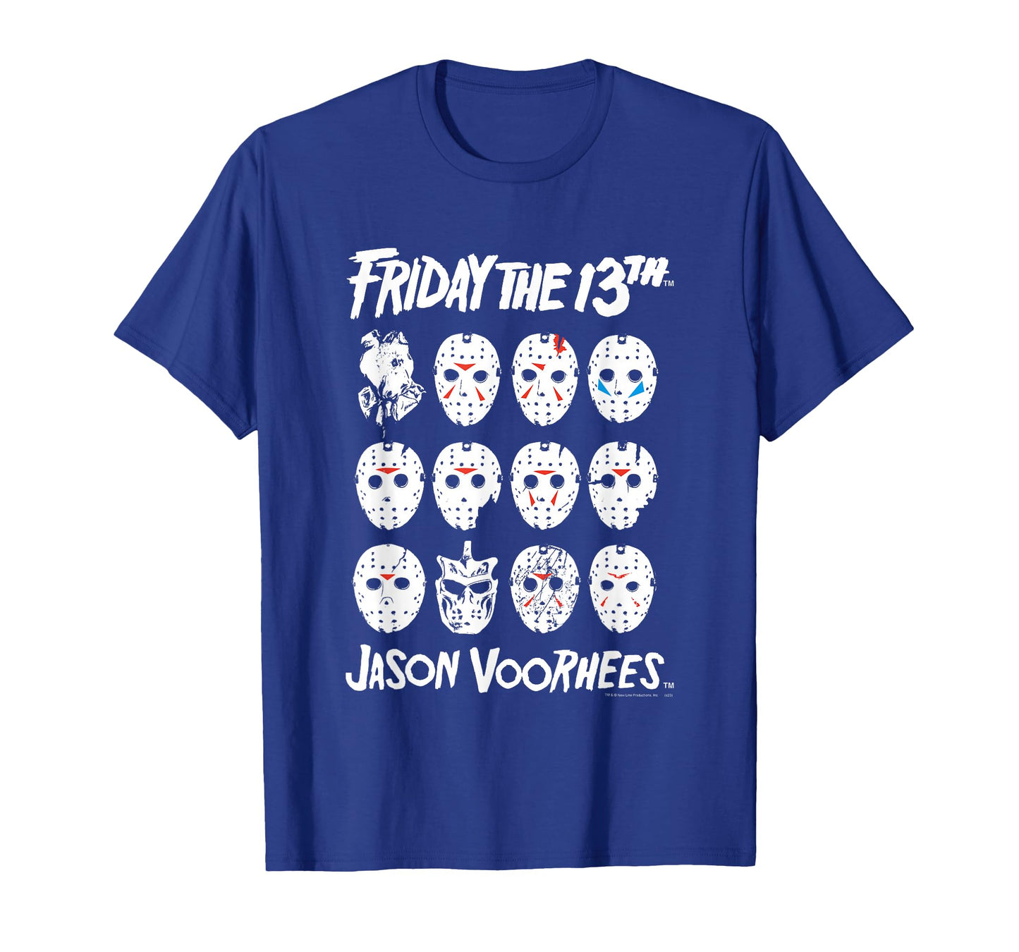 Friday The 13th The Masks of Jason Voorhees Horror Movie T-Shirt