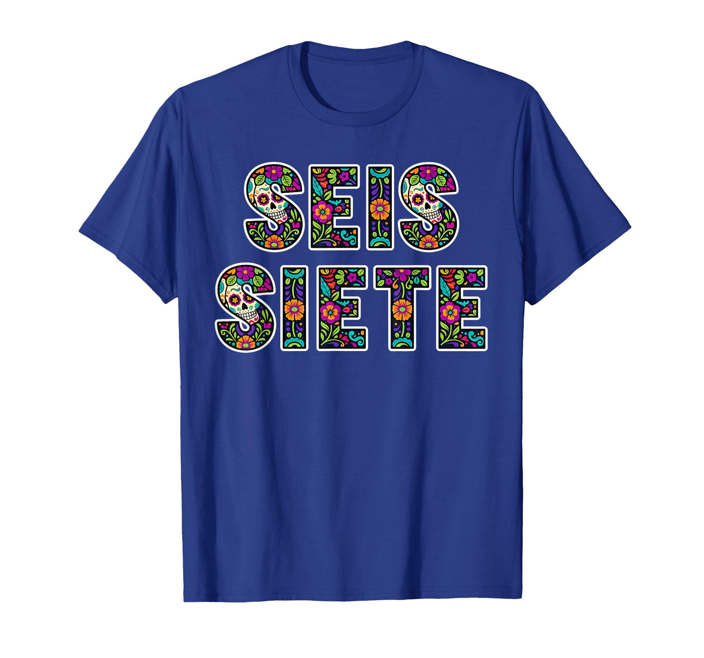 SEIS Siete 67 Six Seven Meme Dia de Los Muertos T-Shirt
