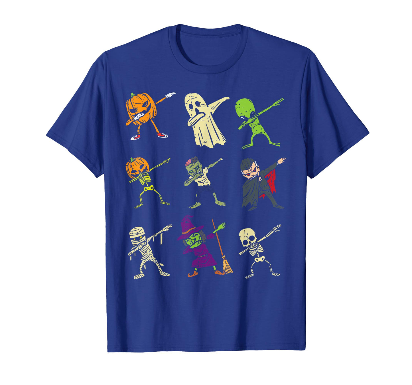 Dab Pumpkin Skeleton Ghost Alien Zombie Halloween Boys Kids T-Shirt